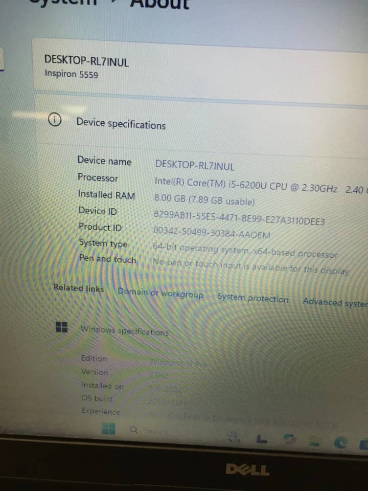 Dell Inspiron 5559 Computers