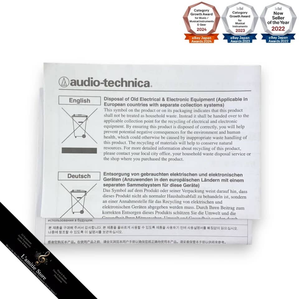 Audio-Technica ATH-E40 Headphones & Earbuds Black New