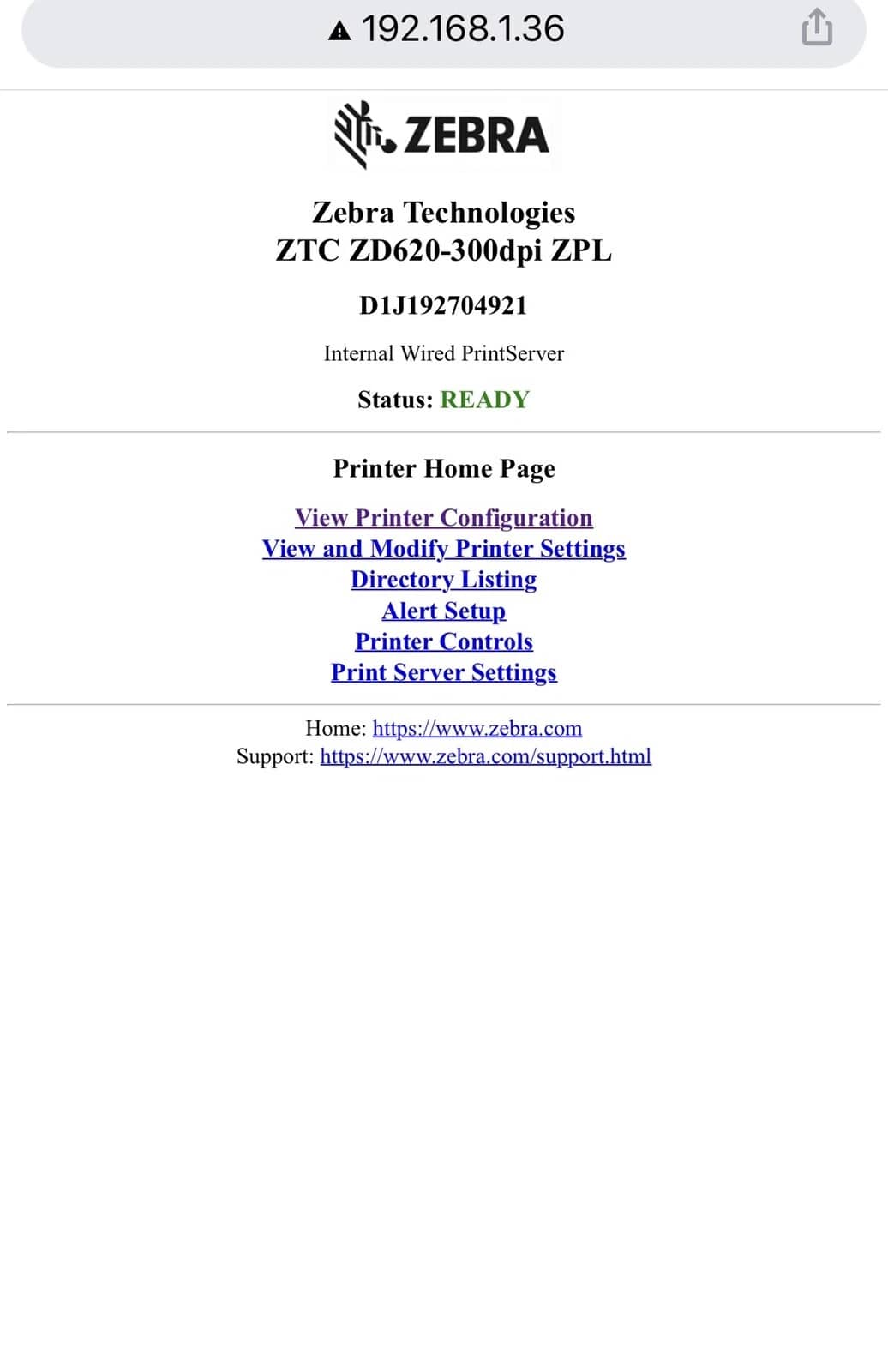Zebra ZD62043 Printers Open-Box Excellent