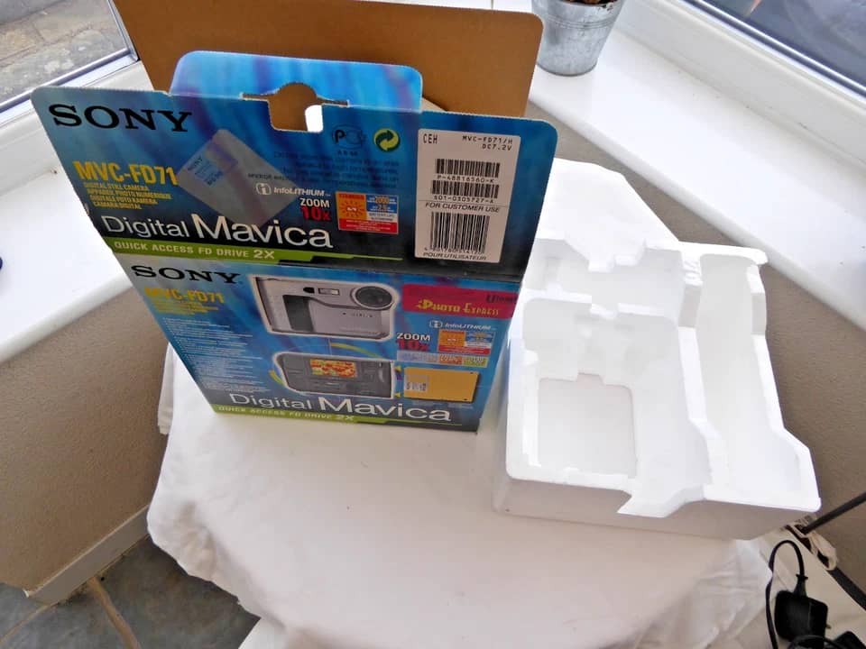 Sony Mavica MVC-FD71 Digital Cameras Gray Used - Good Body Only