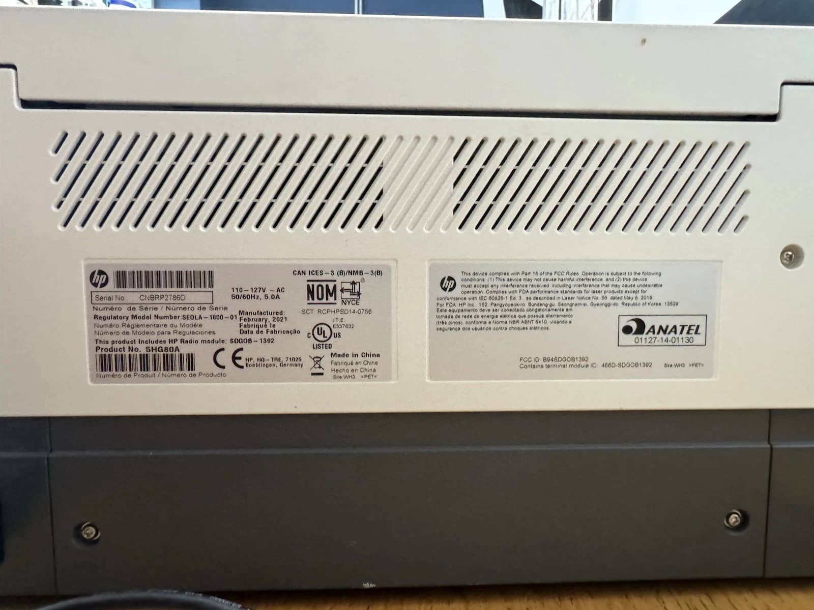 HP Neverstop 1001nw Printers Used - Good