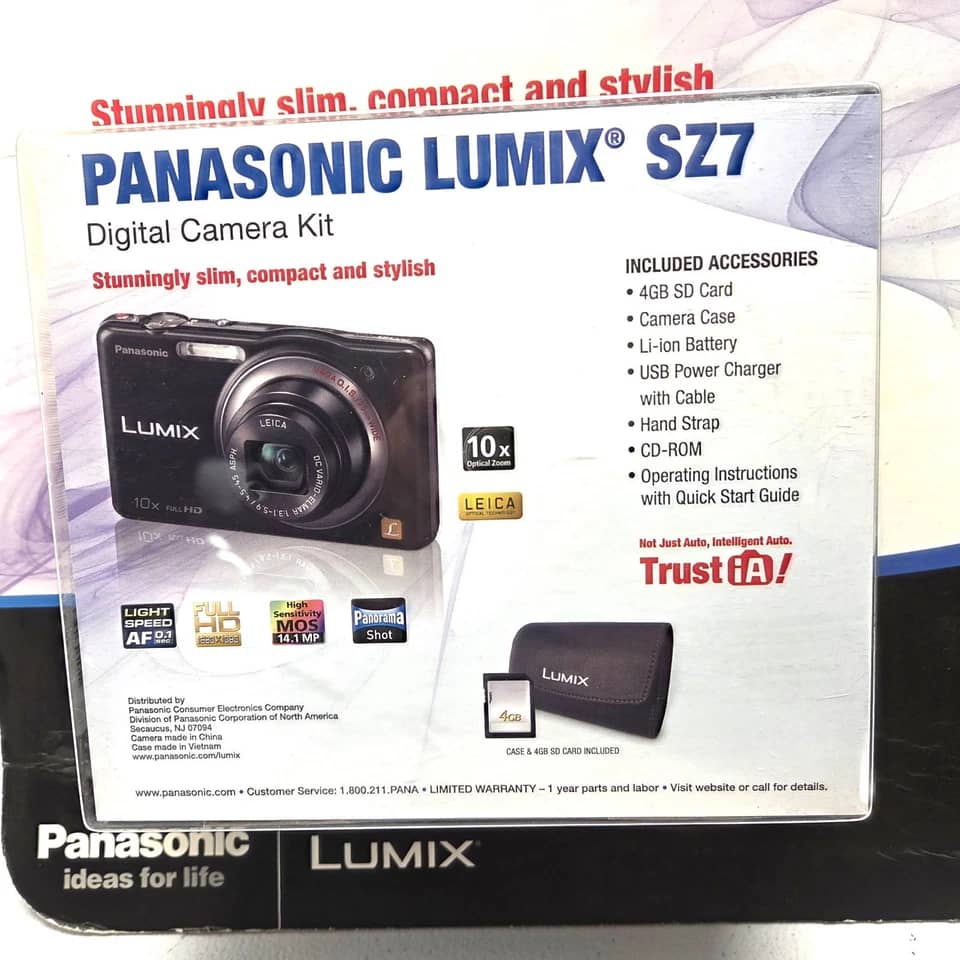 Panasonic LUMIX SZ7 Digital Cameras White Used - Good Body Only