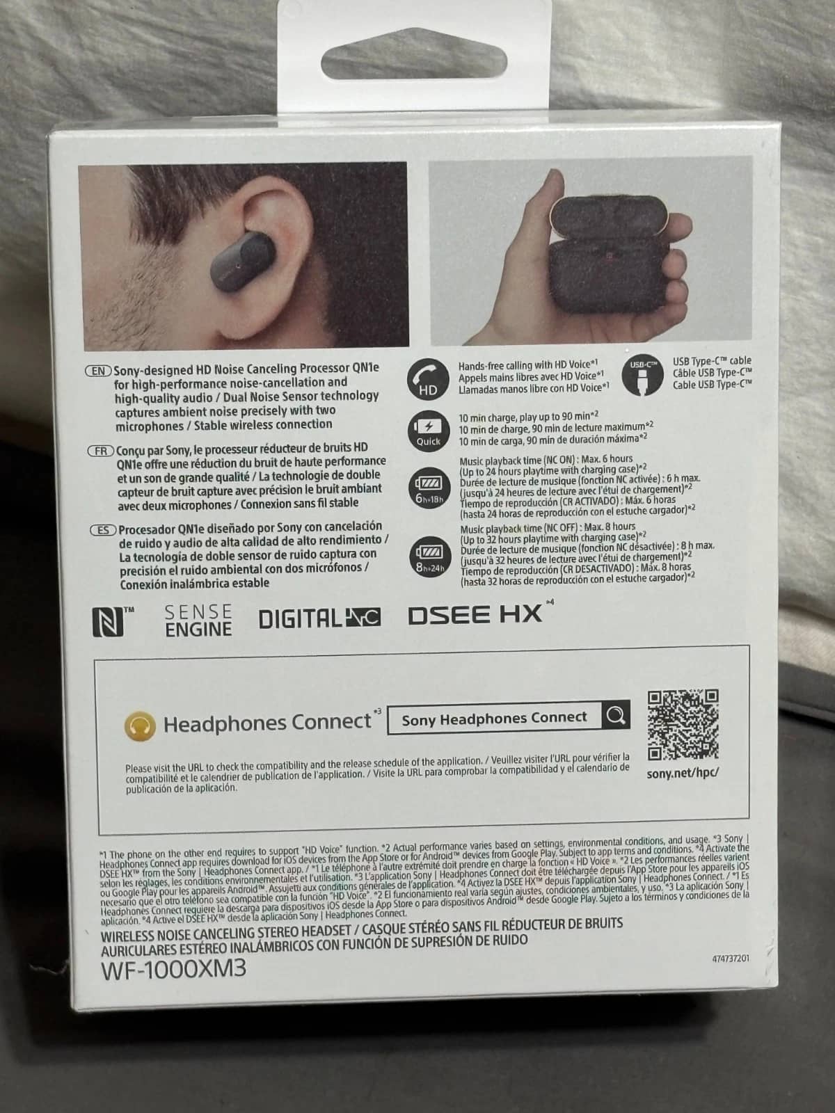Sony WF-1000XM3 Headphones & Earbuds Silver New