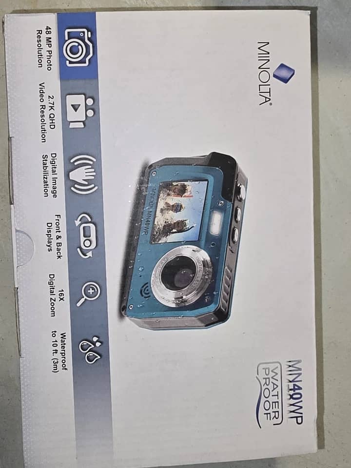 Minolta MN40WP-R Digital Cameras Red New Body Only