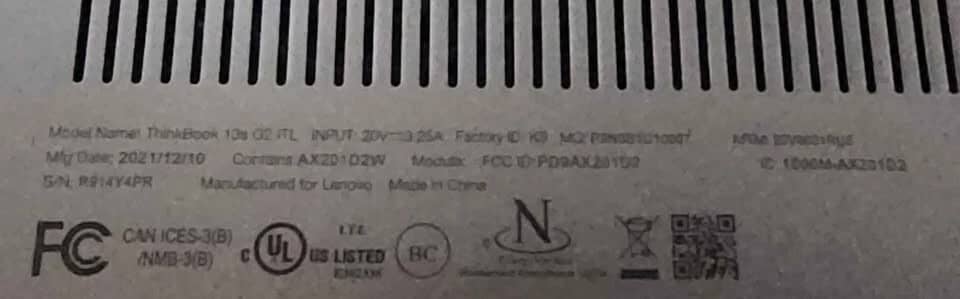 Lenovo ThinkBook G2 ITL Computers