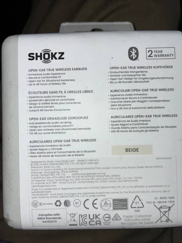 Shokz T920-ST-BK-US Headphones & Earbuds 