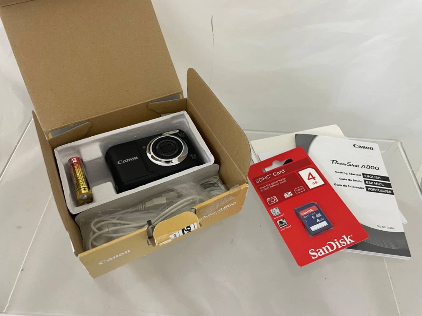 Canon A800 Digital Cameras Black Used - Good Body Only