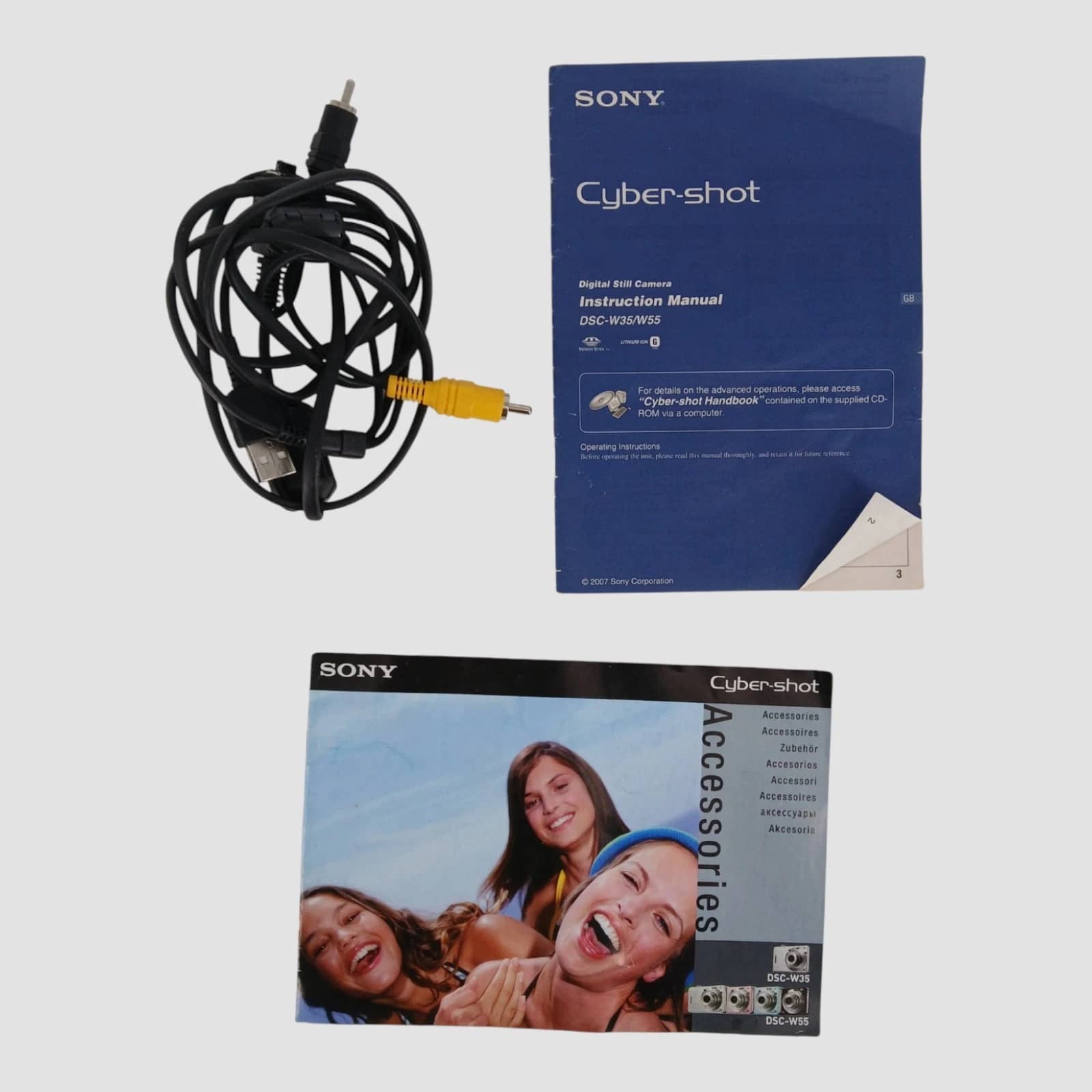 Sony DSCW55 Digital Cameras Blue New Body Only