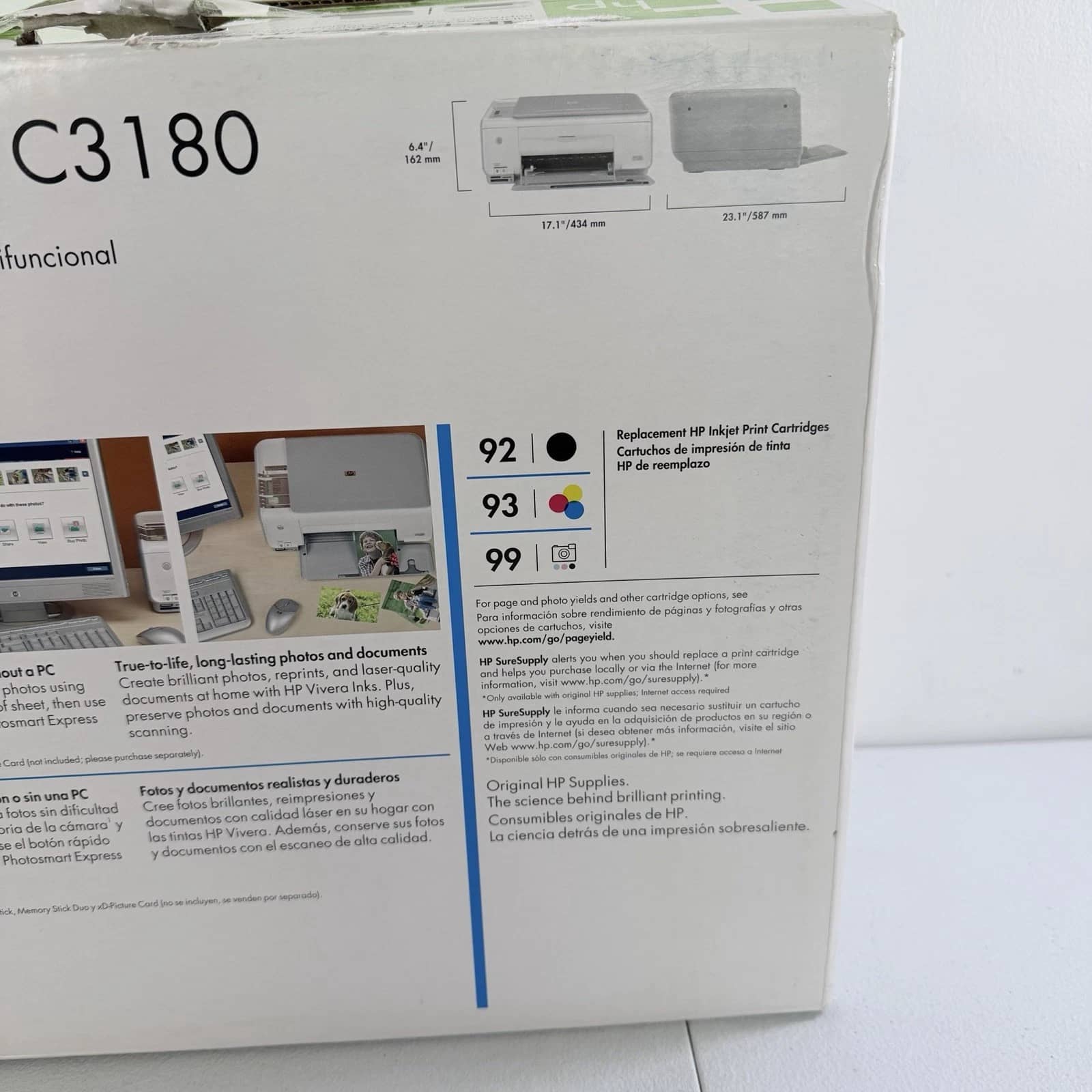 HP Photosmart C3180 Printers New