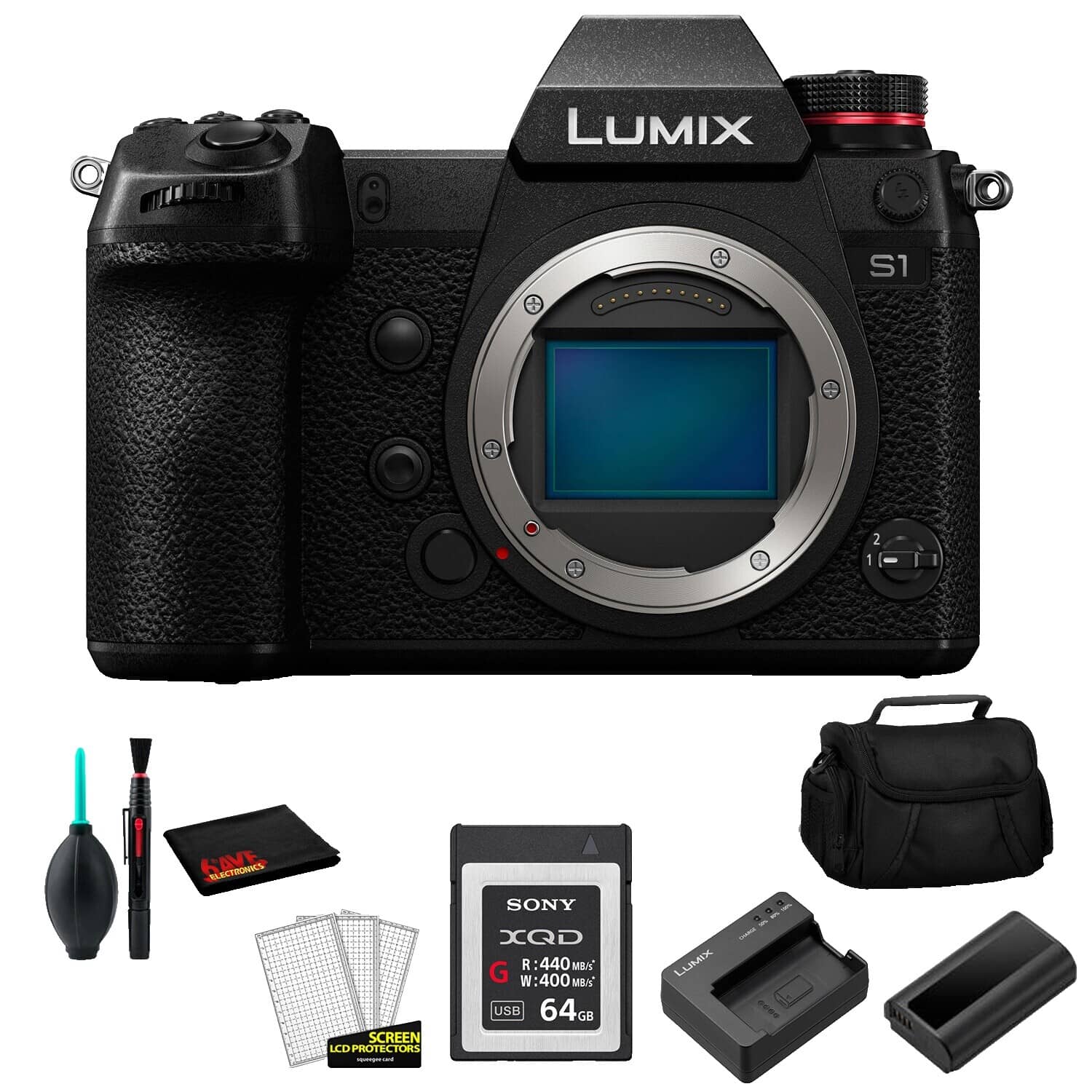 Panasonic LUMIX S1 IIE Digital Cameras Black New Body Only