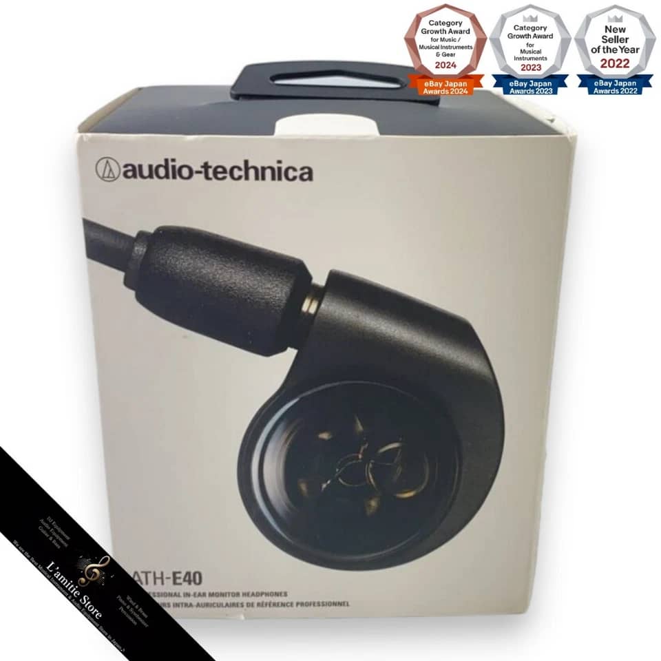 Audio-Technica ATH-E40 Headphones & Earbuds Black New