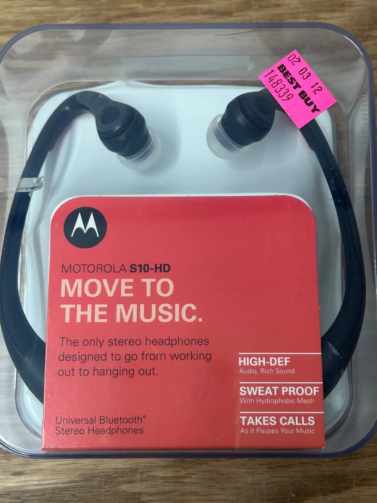 Motorola S10-HD Headphones & Earbuds Black New