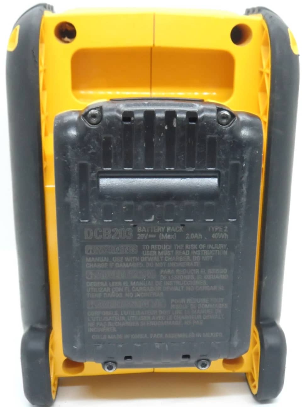 DEWALT DCR006 Portable Bluetooth Speakers Yellow Refurbished - Excellent