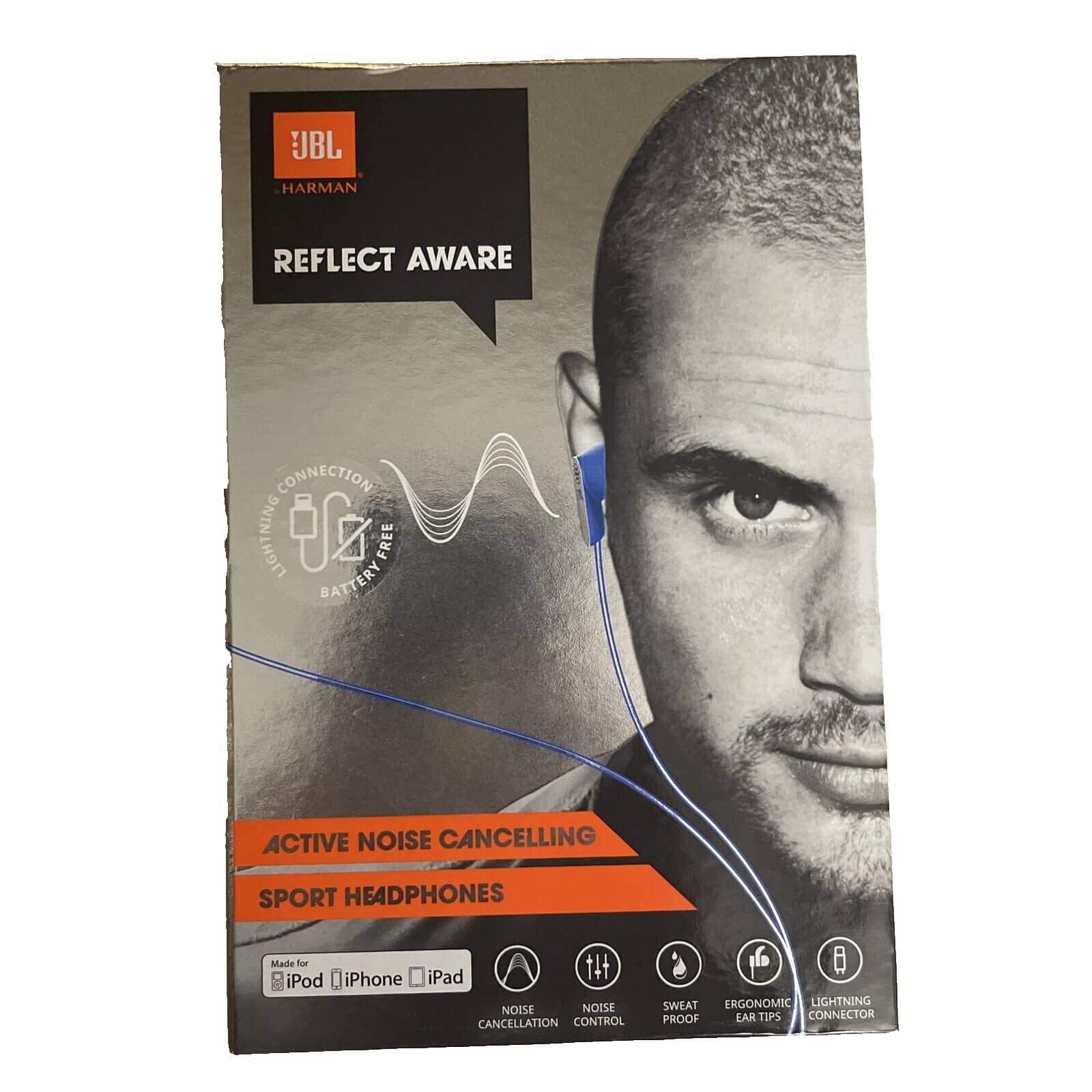 JBL JBLREFLECTBTBLK Headphones & Earbuds Black Used - Good
