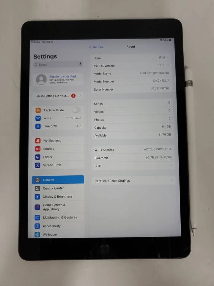 Apple iPad 9th Tablets