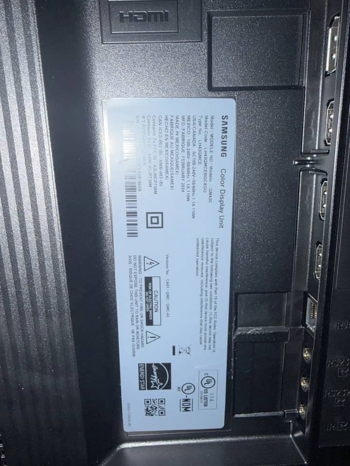 Samsung QH43C TVs