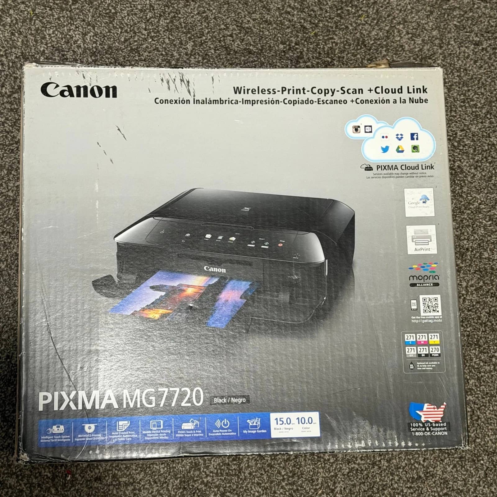 Canon Pixma MG7720 Printers For parts or not working