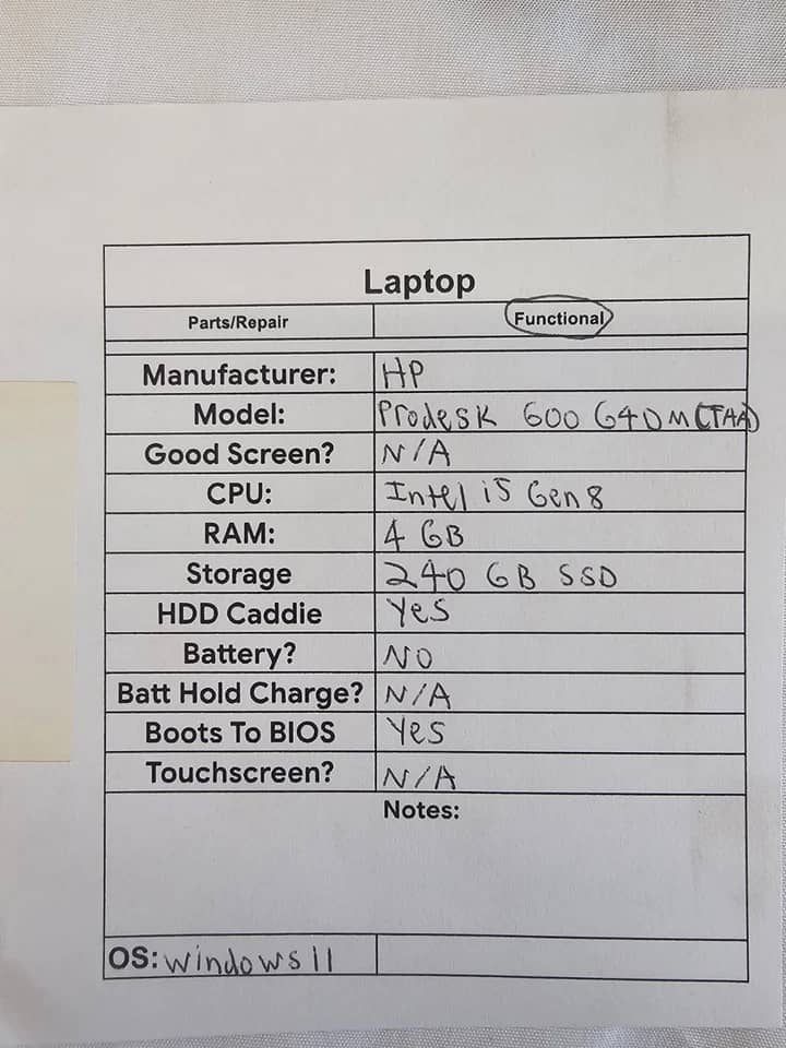 HP ProDesk 600 G4 Mini Computers 256GB 8GB Refurbished - Excellent