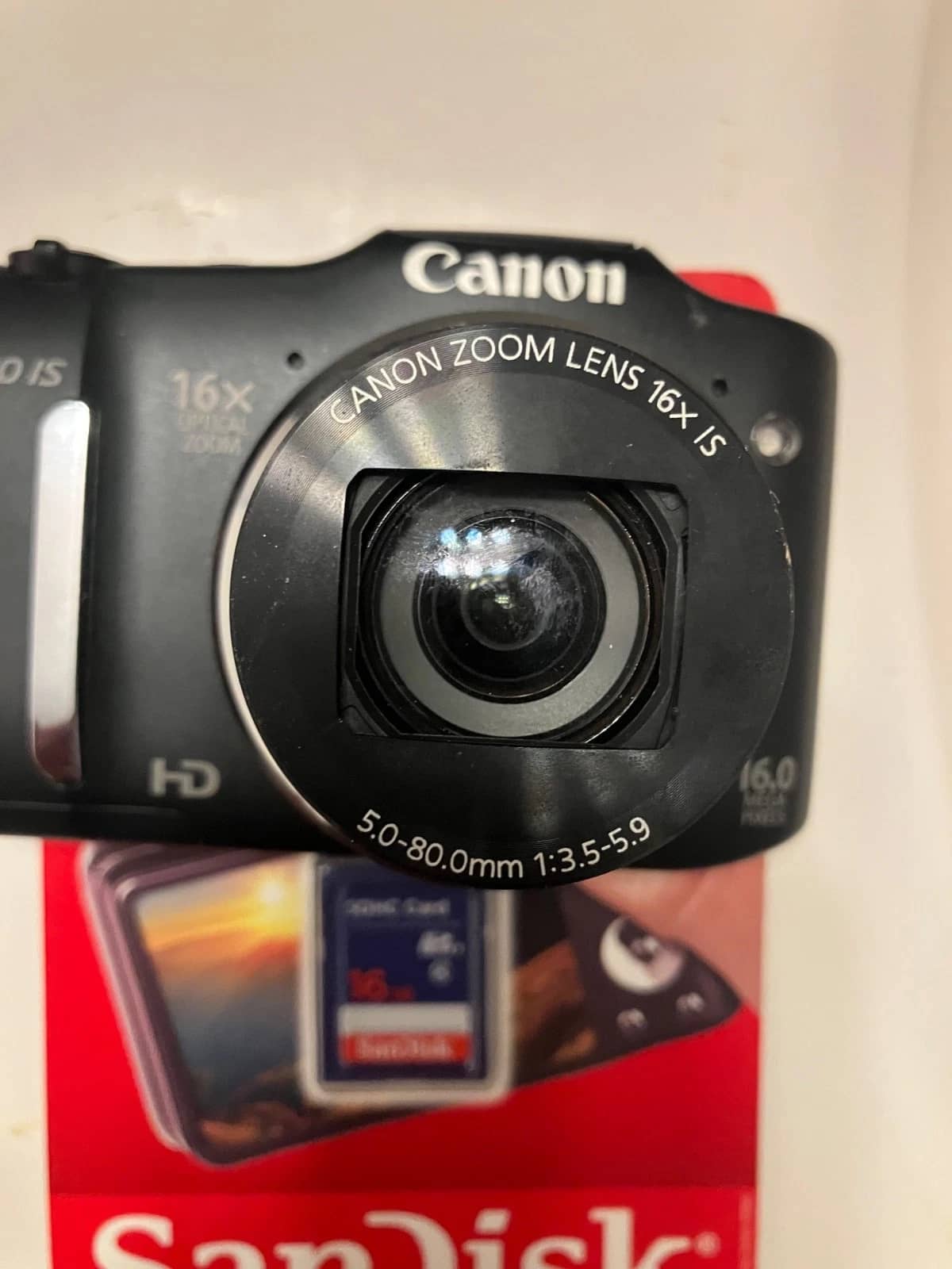 Canon PowerShot SX160 IS Digital Cameras Black Used - Good Body Only