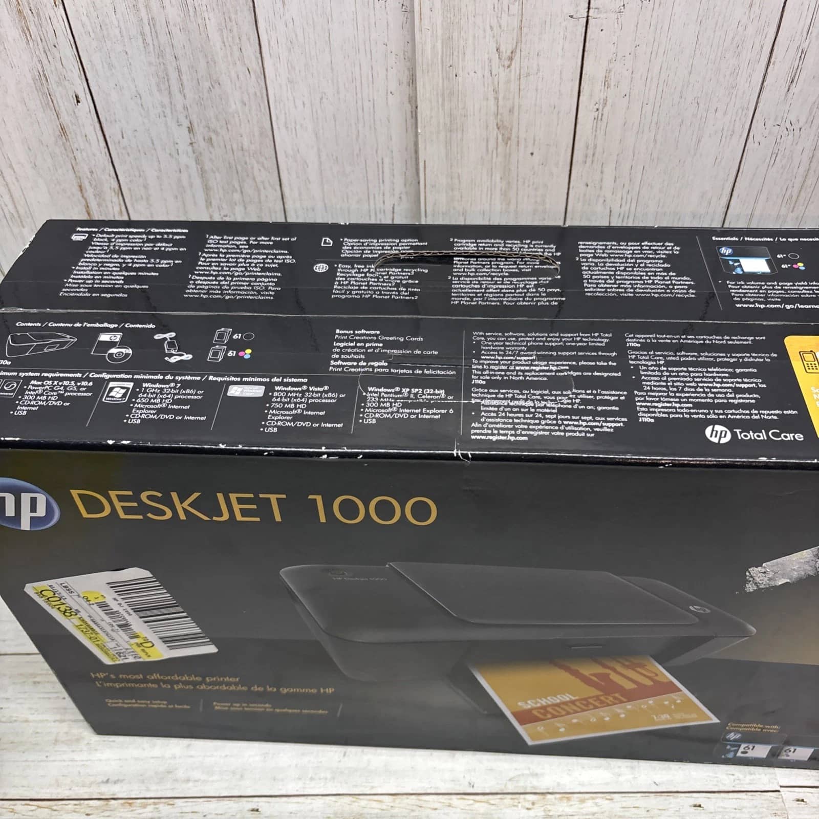 HP Deskjet 1000 Printers Open-Box Excellent