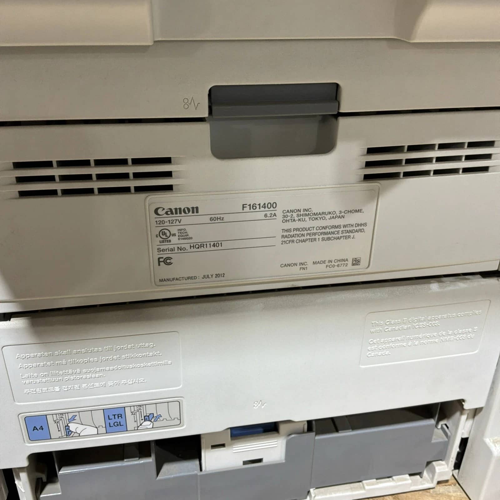 Canon imageCLASS D1320 Printers Used - Good