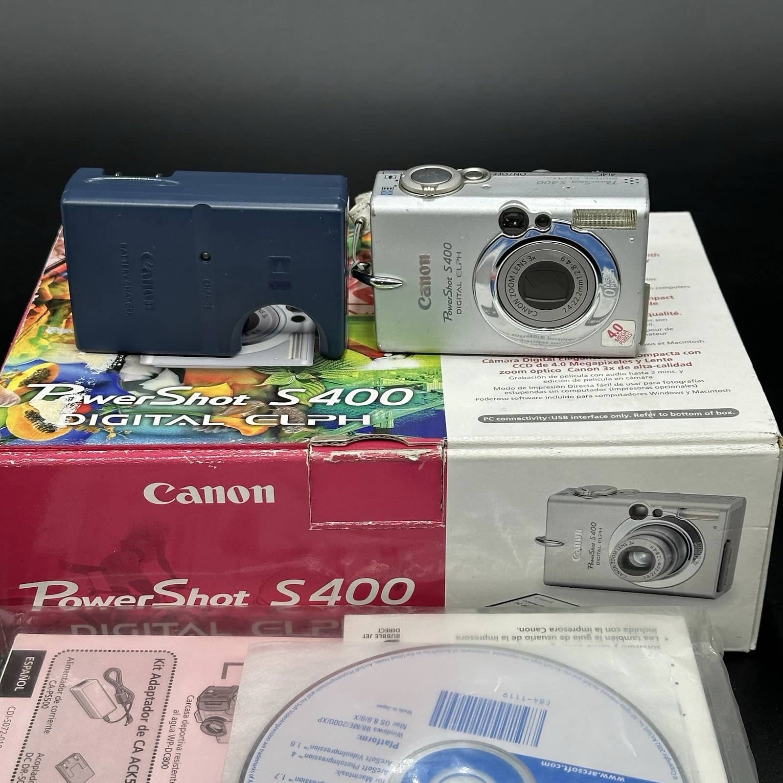 Canon PowerShot S400 Digital ELPH Digital Cameras Silver New Body Only