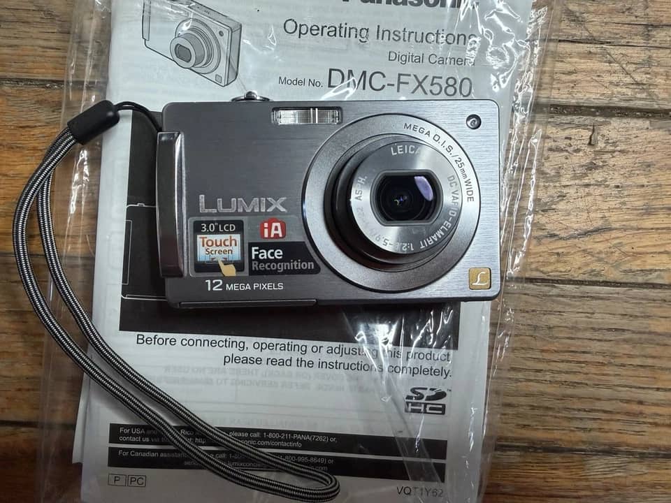 Panasonic LUMIX FX580 Digital Cameras Silver New Body Only