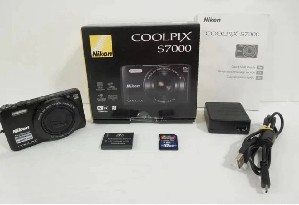 Nikon COOLPIX S7000 Digital Cameras Black New Body Only