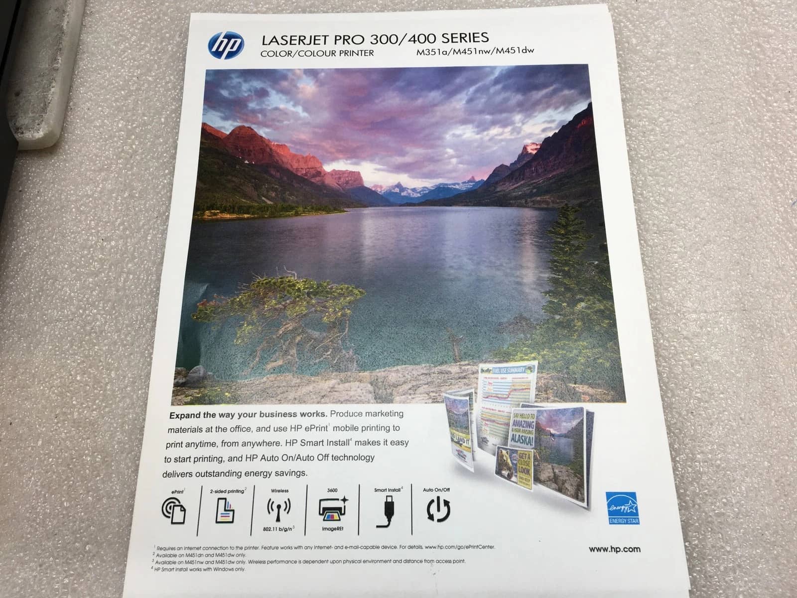 HP Laserjet 400 Color M451nw Printers Used - Good