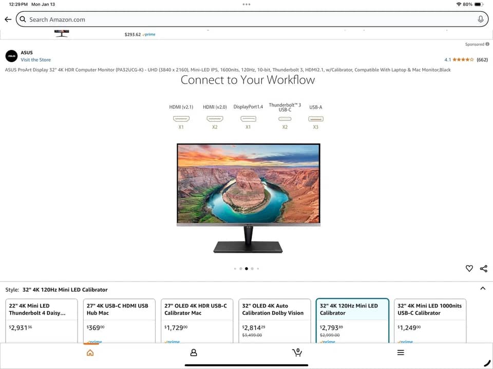 ASUS PA32UCG Monitors