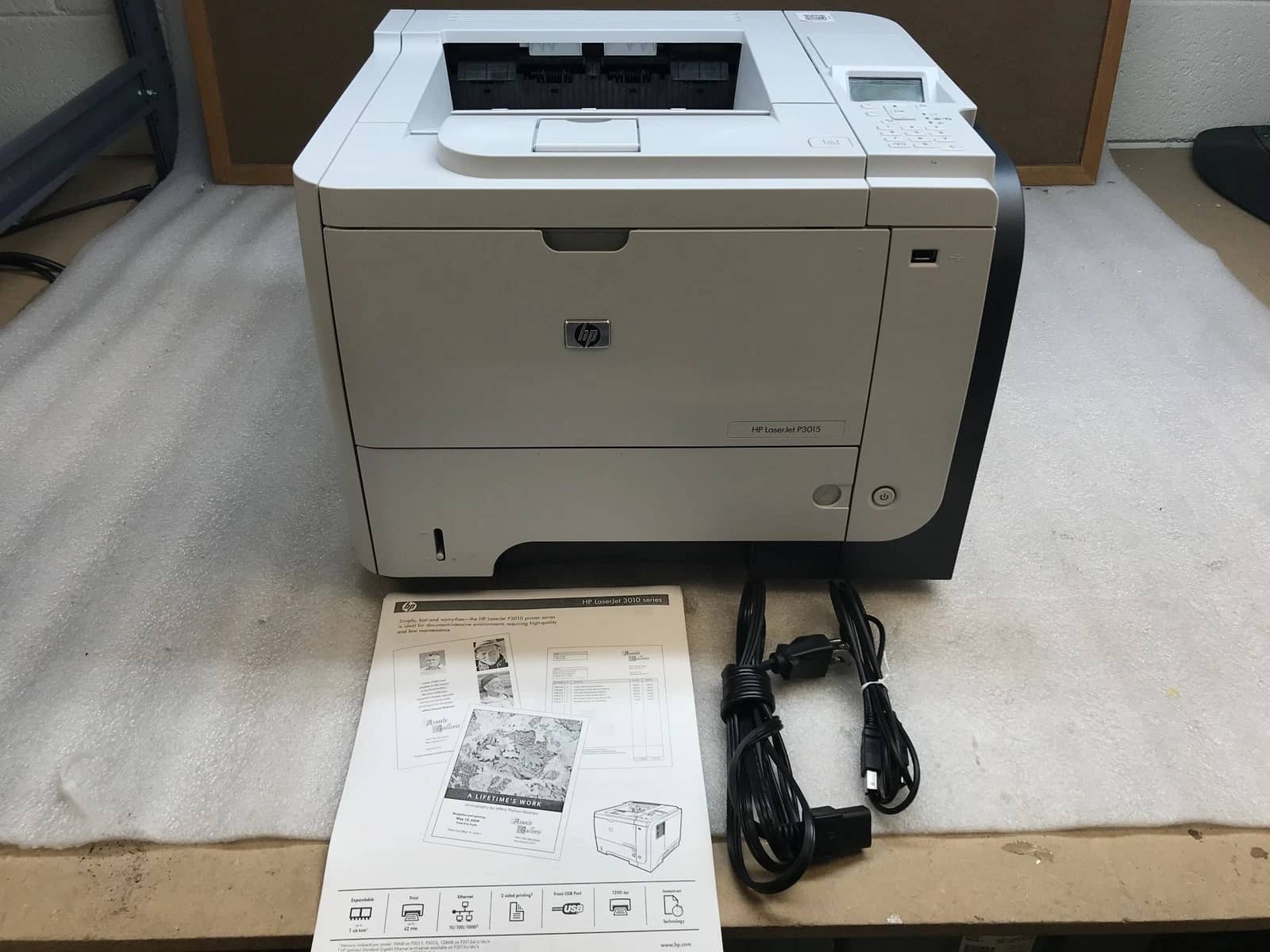 HP Laserjet P3015 Monochrome Workgroup Laser Printers Used - Good