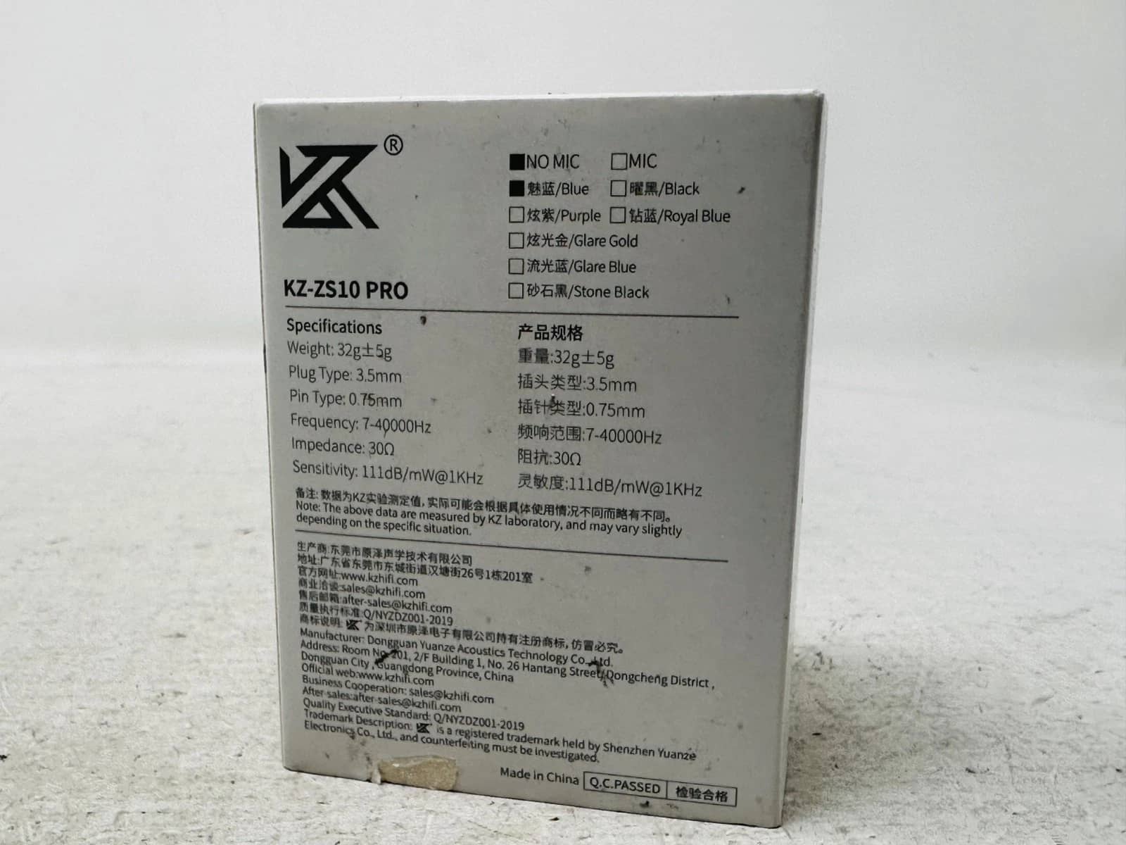Linsoul KZ ZS10 Headphones & Earbuds Blue New