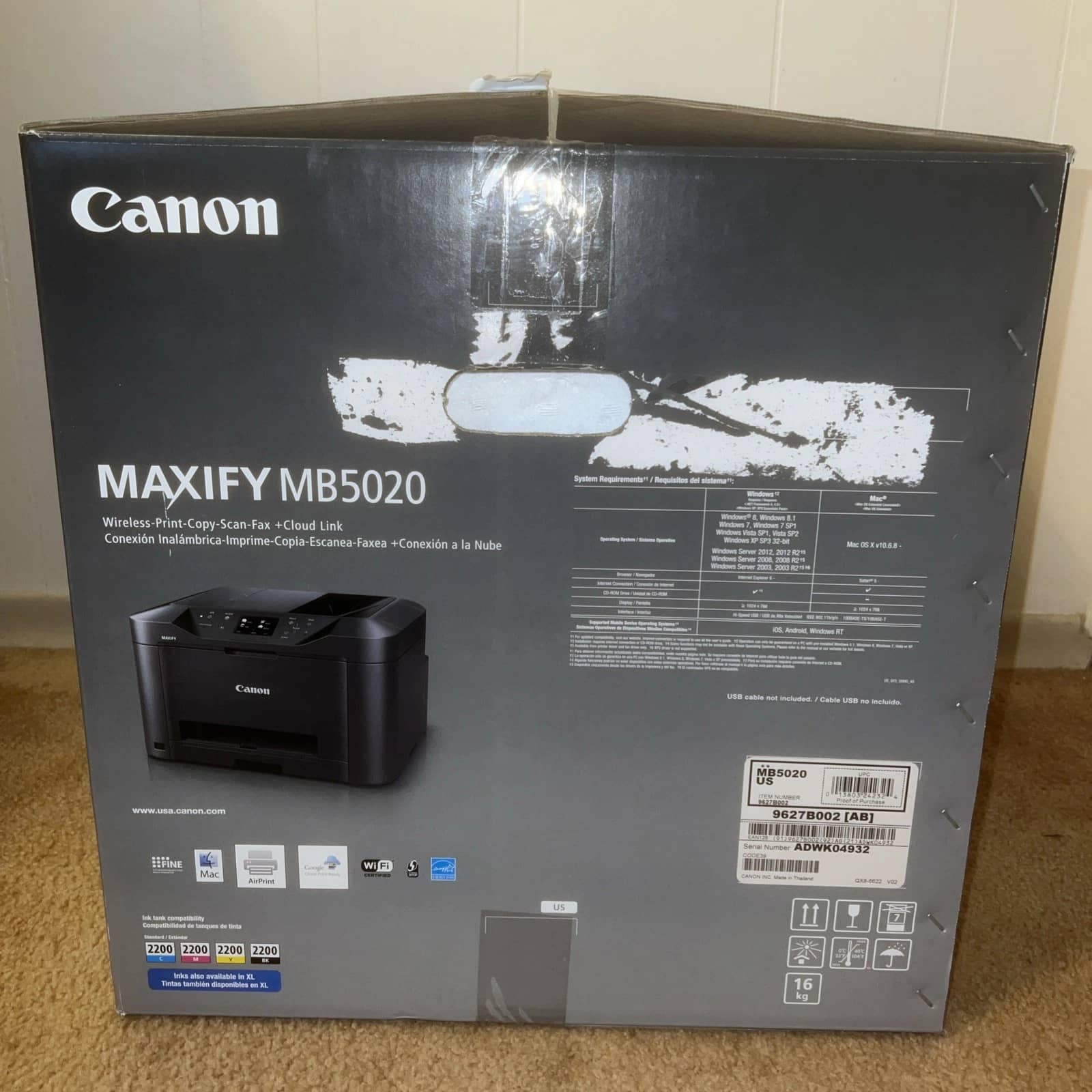 Canon MAXIFY MB5020 Printers Open-Box Excellent
