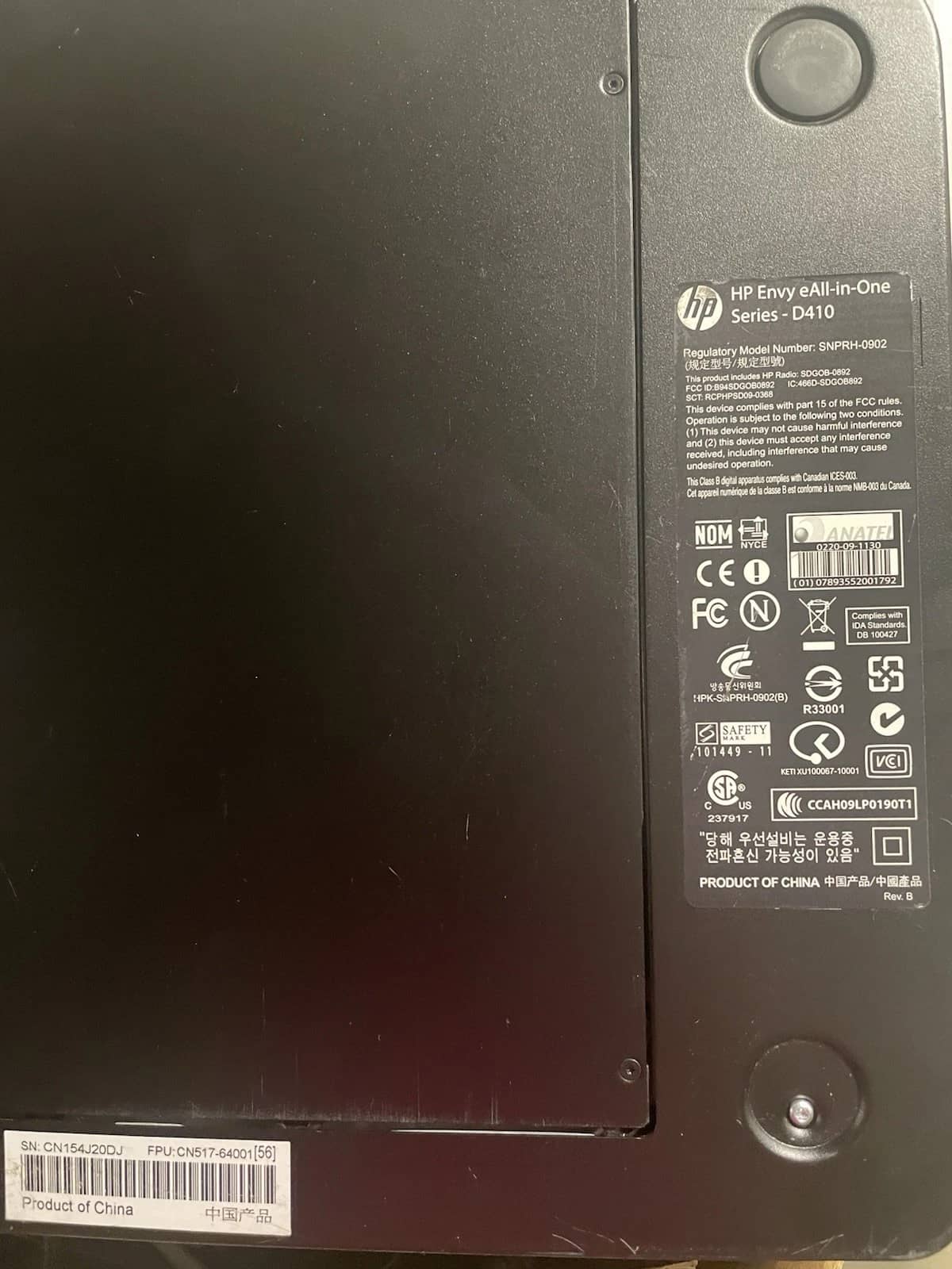 HP Envy D410 Printers Used - Good