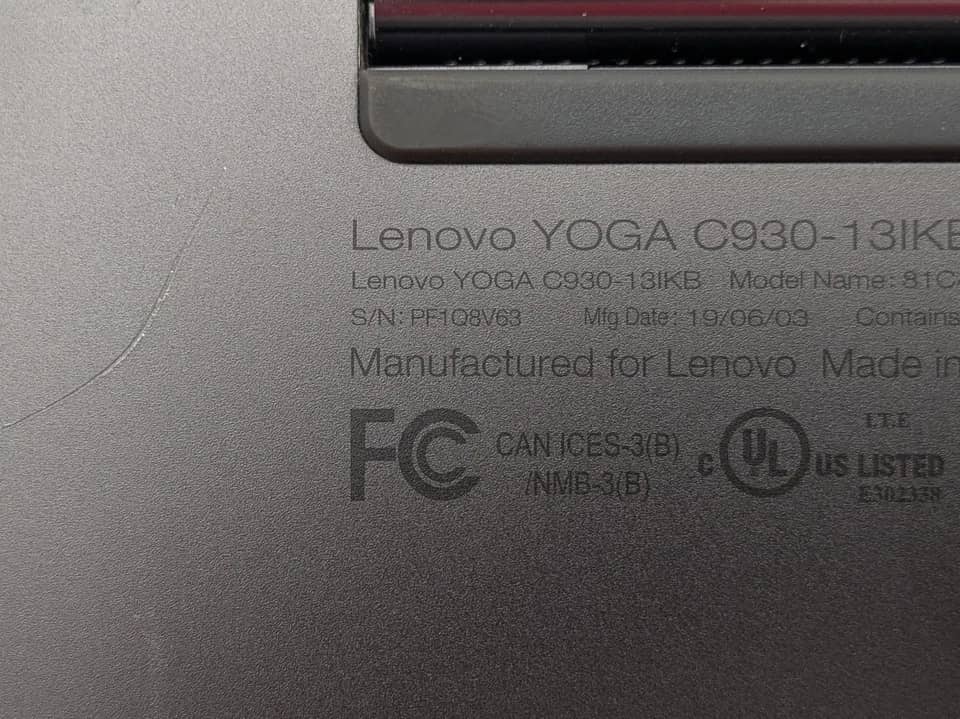 Lenovo Yoga C930-13IKB Computers 500GB 4GB New