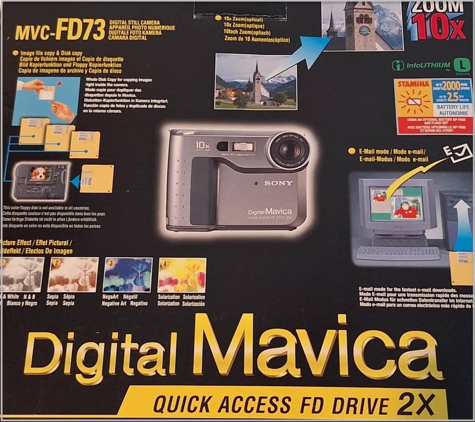 Sony MVC-FD73 Digital Cameras Gray New Body Only