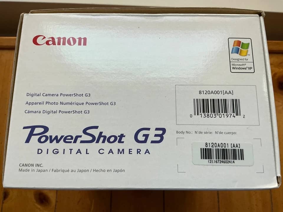 Canon PowerShot G3 Digital Cameras Gray Used - Very Good Body Only