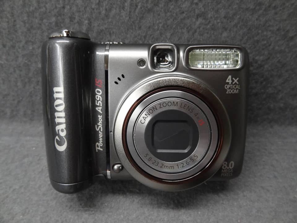 Canon A590 IS Digital Cameras Gray Used - Good Body Only