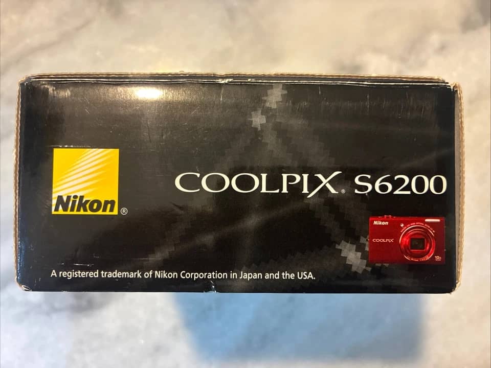 Nikon COOLPIX S6200 Digital Cameras Red New Body Only