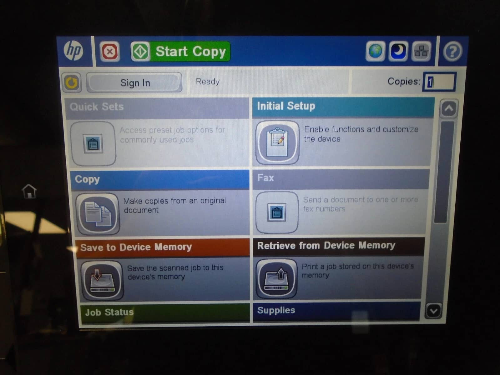 HP LaserJet Enterprise flow MFP M830 Printers Used - Good