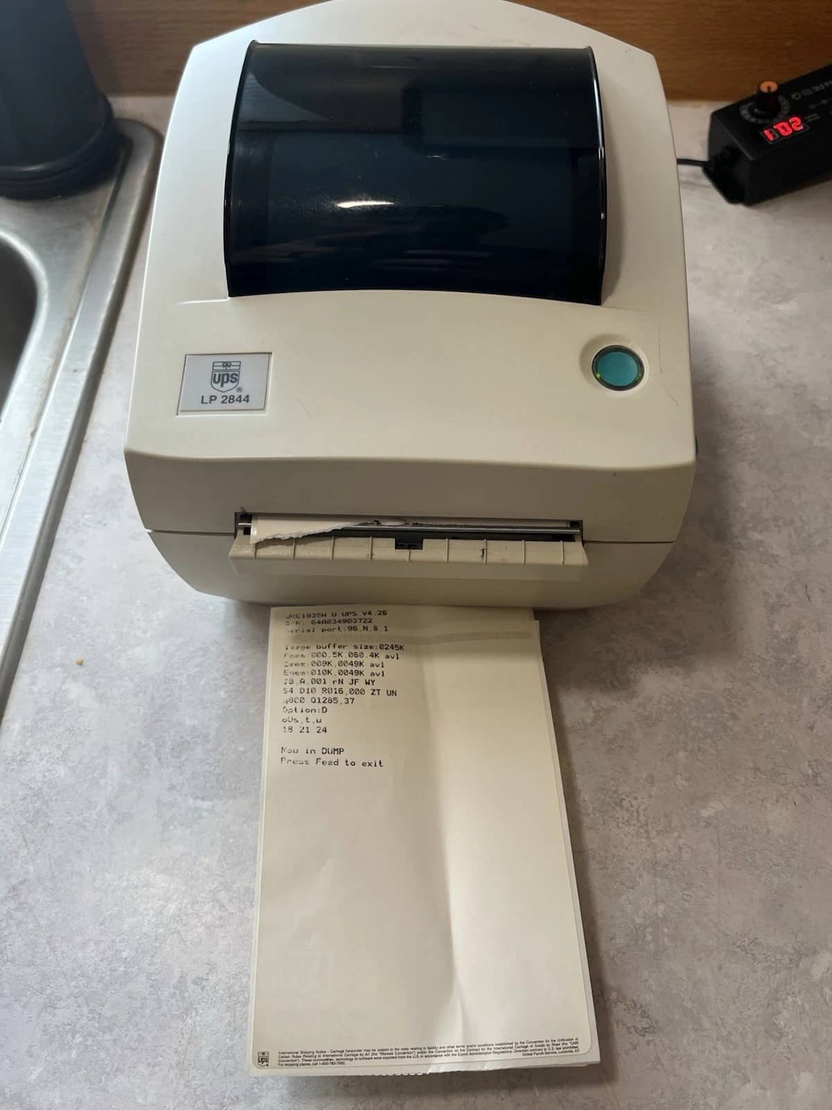 Zebra LP2844PSAT Printers Used - Good