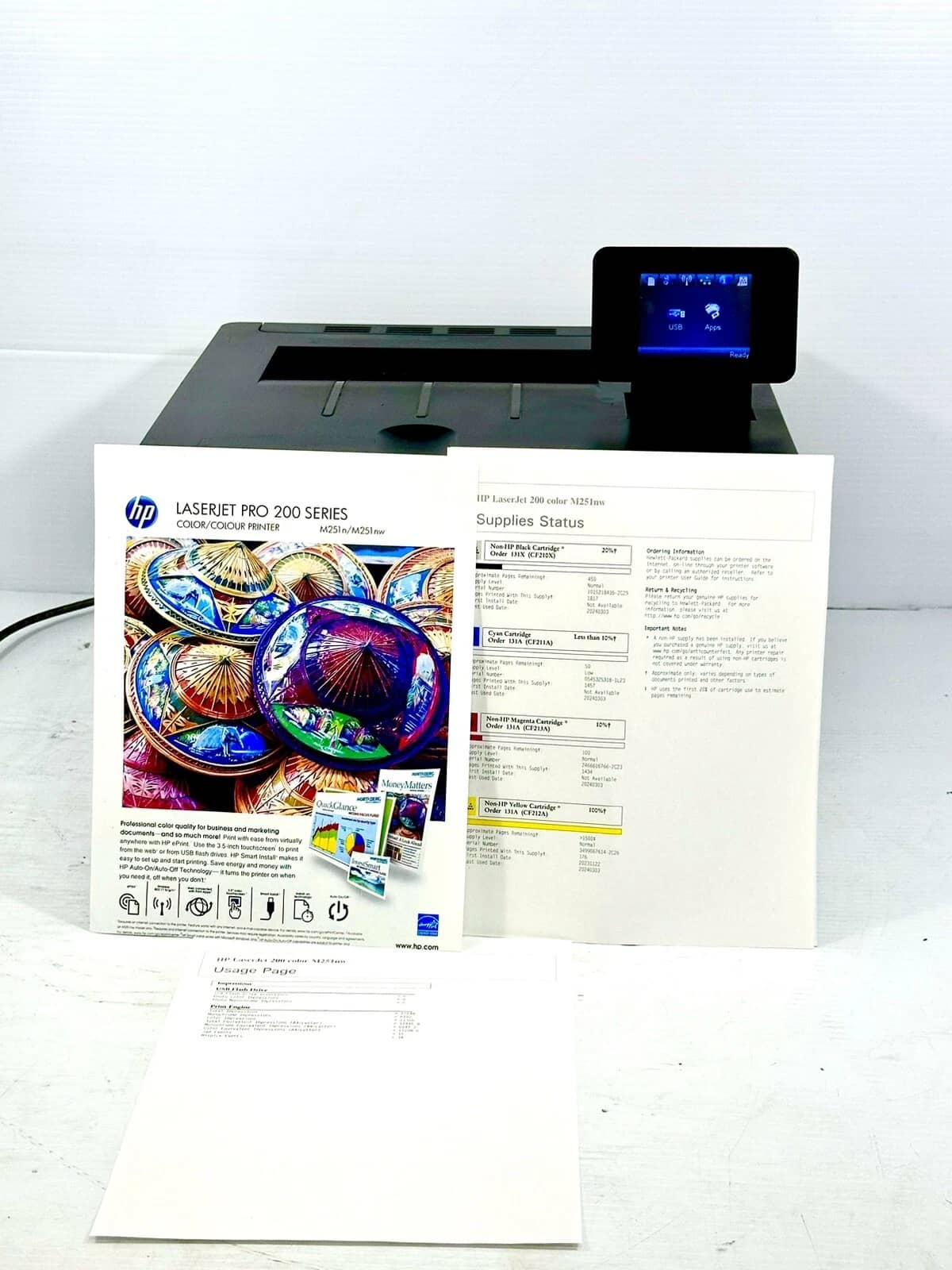 HP Laserjet Pro 200 color M251nw Printers Used - Good