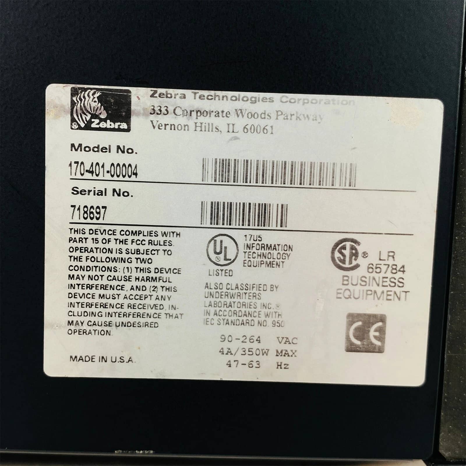 Zebra 170XiII Printers Used - Good