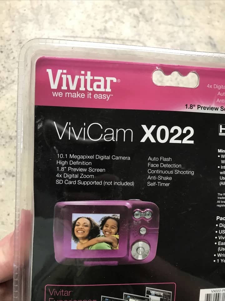 Vivitar ViviCam X022 Digital Cameras pink Used - Good Body Only
