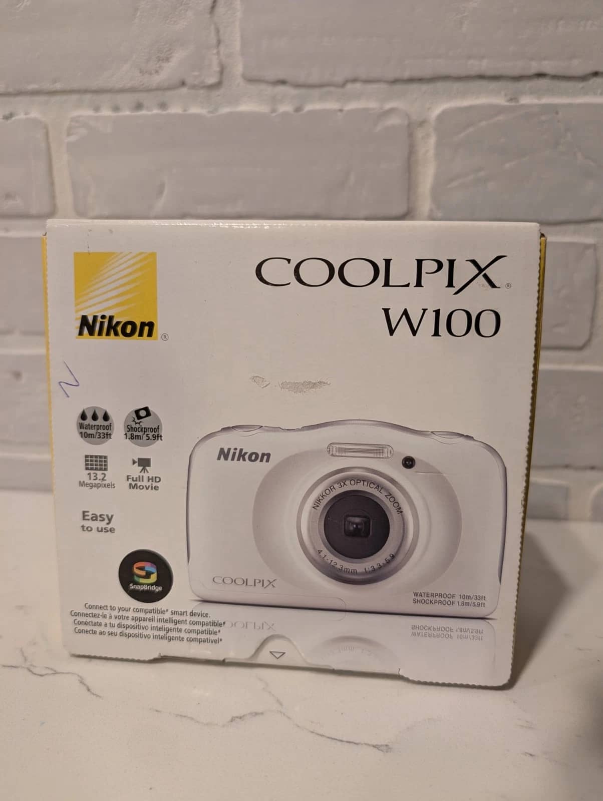 Nikon COOLPIX W100 Digital Cameras White New Body Only
