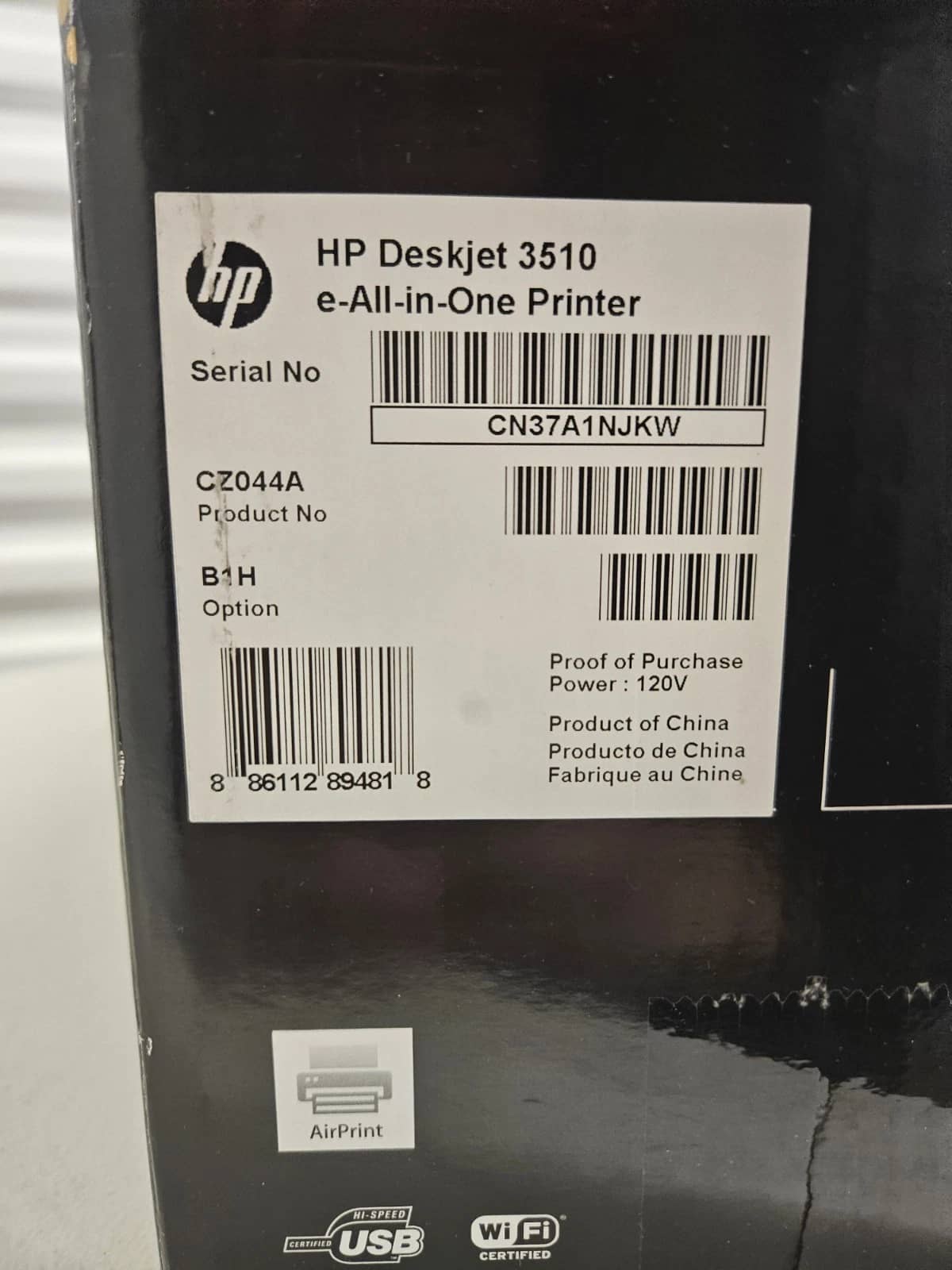 HP Deskjet 3510 Printers For parts or not working