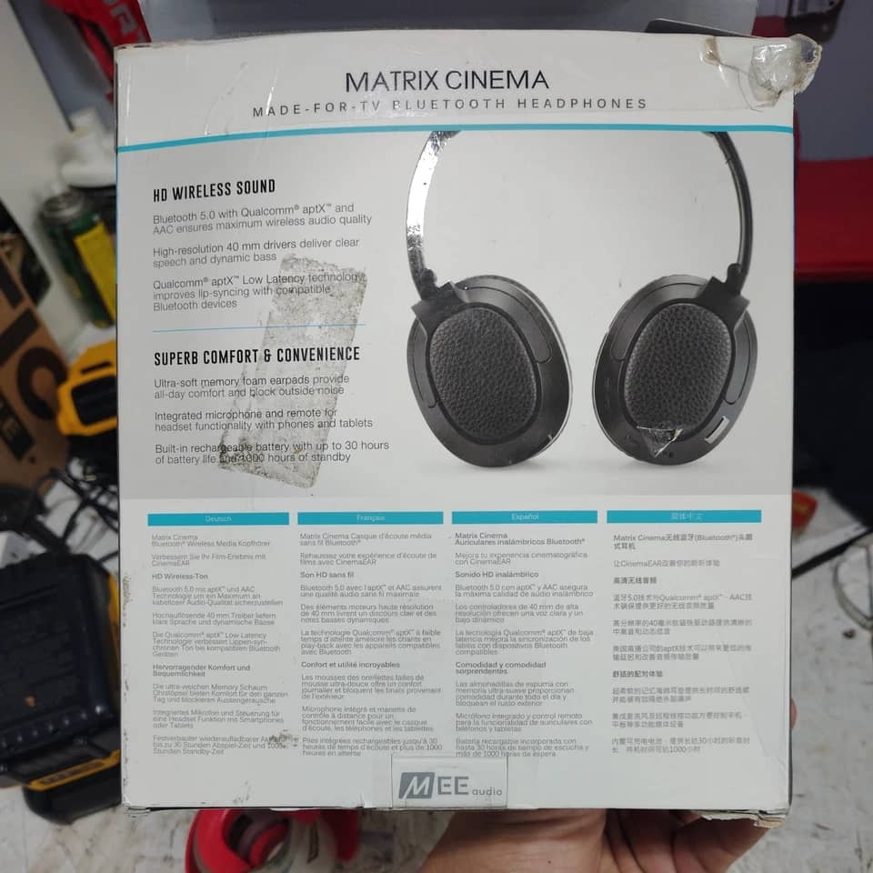 MEE audio Matrix Cinema Headphones & Earbuds Black New