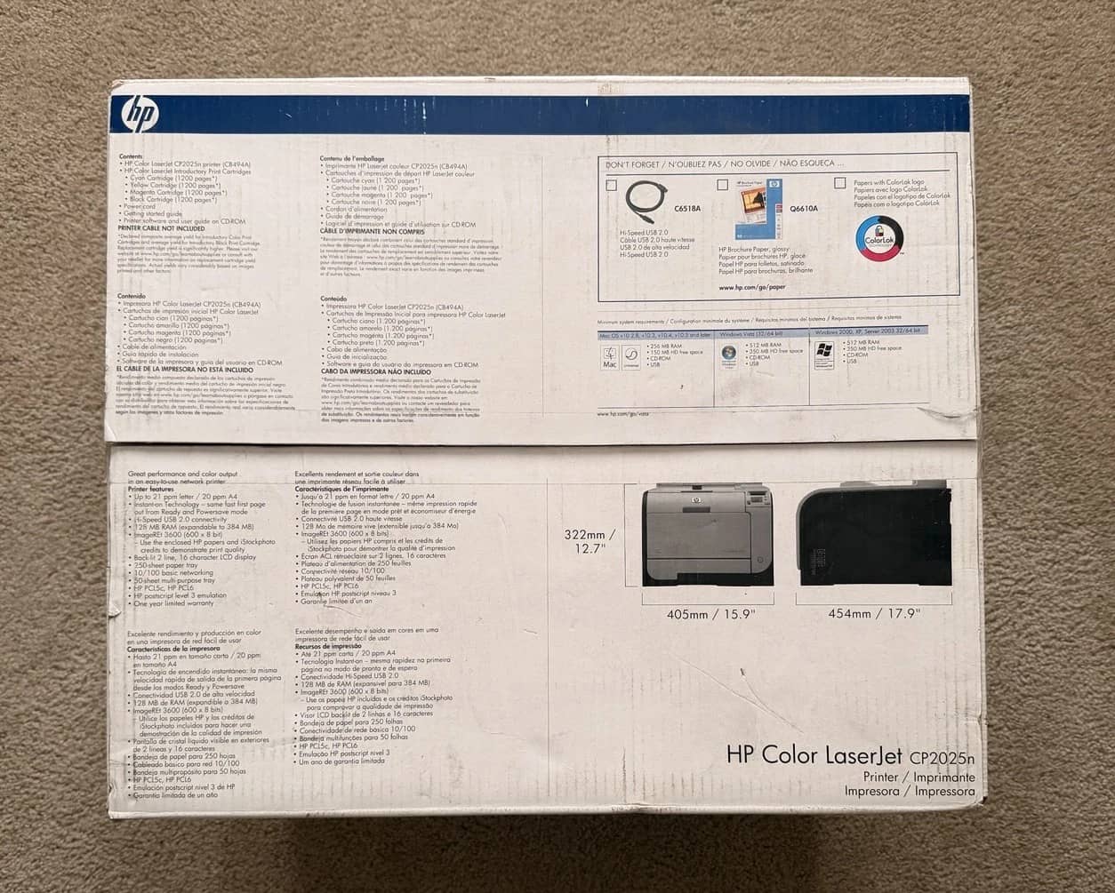 HP CP2025n Printers Refurbished - Excellent