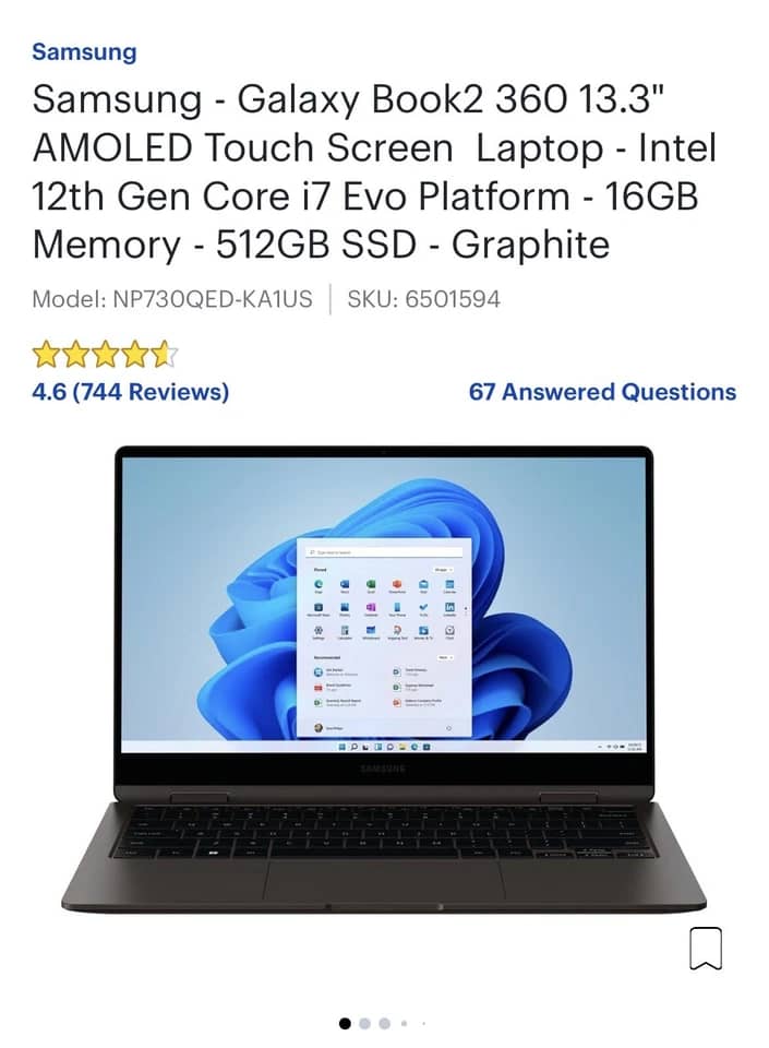 Samsung Galaxy Book2 360 Computers