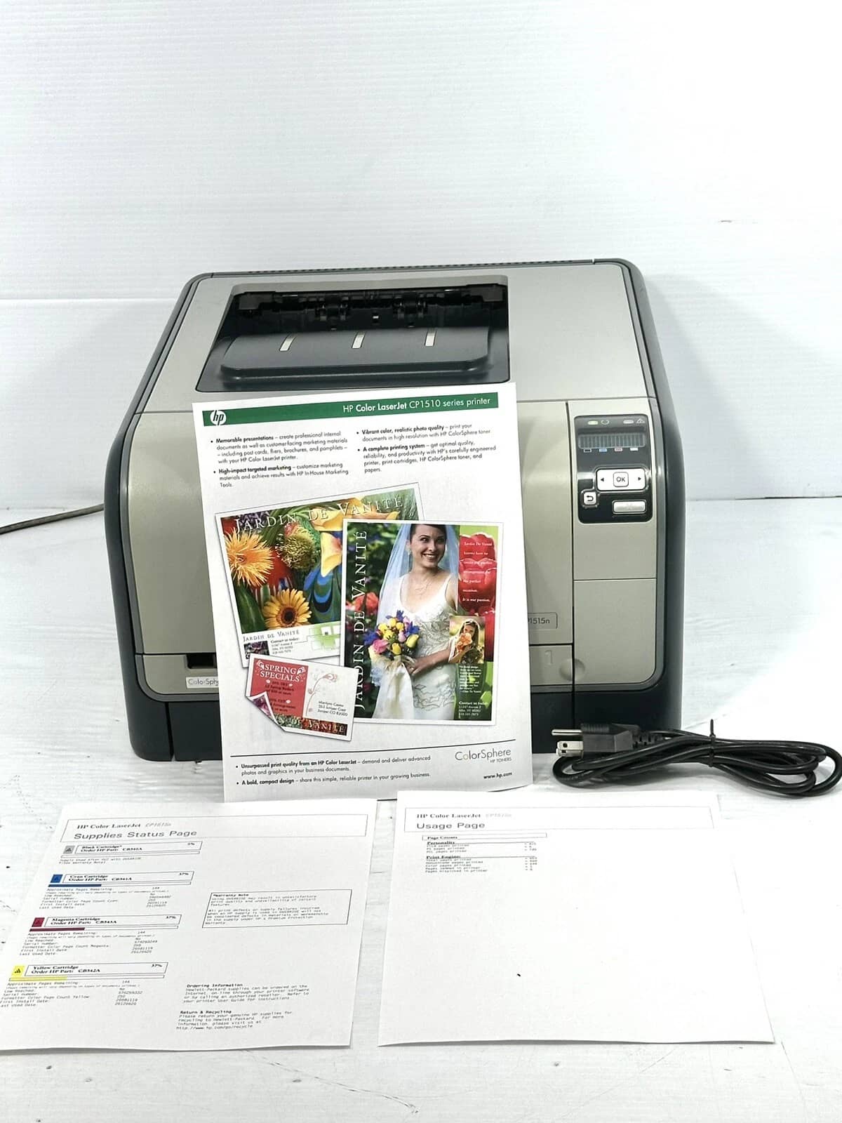 HP LaserJet CP1515n Printers Used - Good